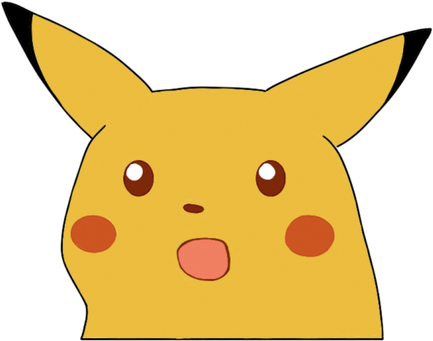 suprised pikachu 
